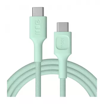 Green Cell PowerStream Καλώδιο USB-C σε USB-C 100W 2m Πράσινο μέντας