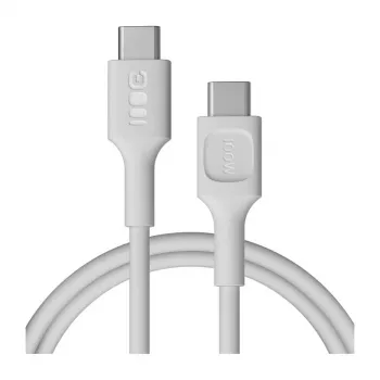 Green Cell PowerFlex Καλώδιο γρήγορης φόρτισης USB-C σε USB-C 100W Λευκό 1,2m