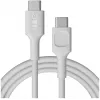GREEN CELL PowerFlex Καλώδιο USB-C σε USB-C 2m 100W PD Λευκό χιονιού