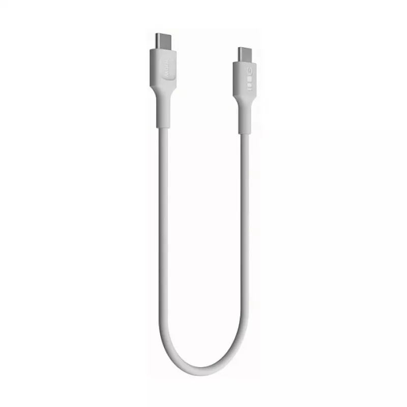 GREEN CELL PowerFlex Καλώδιο USB-C σε USB-C 2m 100W PD Λευκό χιονιού