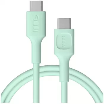 Green Cell PowerFlex Καλώδιο γρήγορης φόρτισης USB Type-C σε USB Type-C 100W Πράσινο μέντας 1,2m
