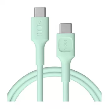 Green Cell PowerFlex Καλώδιο γρήγορης φόρτισης USB Type-C σε USB Type-C 100W Πράσινο μέντας 1,2m