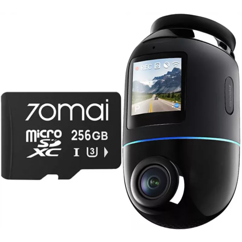 70mai X800 Omni 4K Dashcam Μαύρο + κάρτα SD 256GB