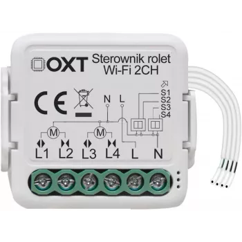OXT T228 Mini WiFi Roller Shutter Controller 2 καναλιών Tuya Smart