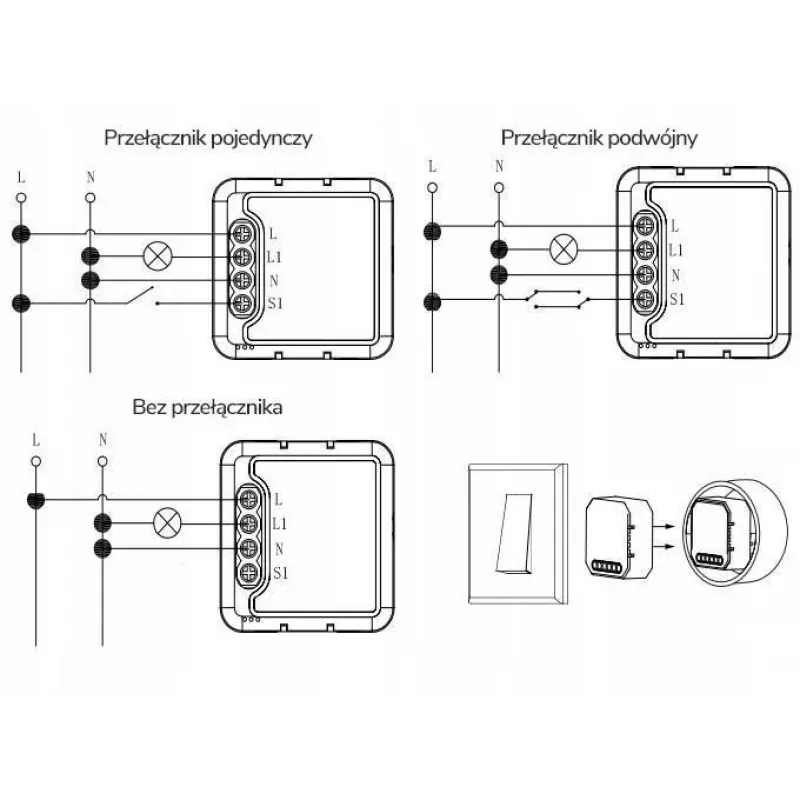 OXT T261 Mini Ρελέ 1 καναλιού ZigBee TUYA Smart Switch