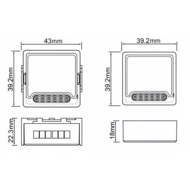 OXT T264 Mini Smart Ρελέ 4 καναλιών ZigBee 3.0 Tuya