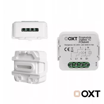 OXT T260P 1 καναλιού 16A Smart Ρελέ με παρακολούθηση ισχύος, ZigBee 3.0, συμβατό με Tuya