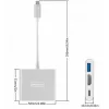 ZENWIRE BYL-2008N 3-in-1 MHL Hub Αντάπτορας USB-C σε HDMI 4K, Space Gray
