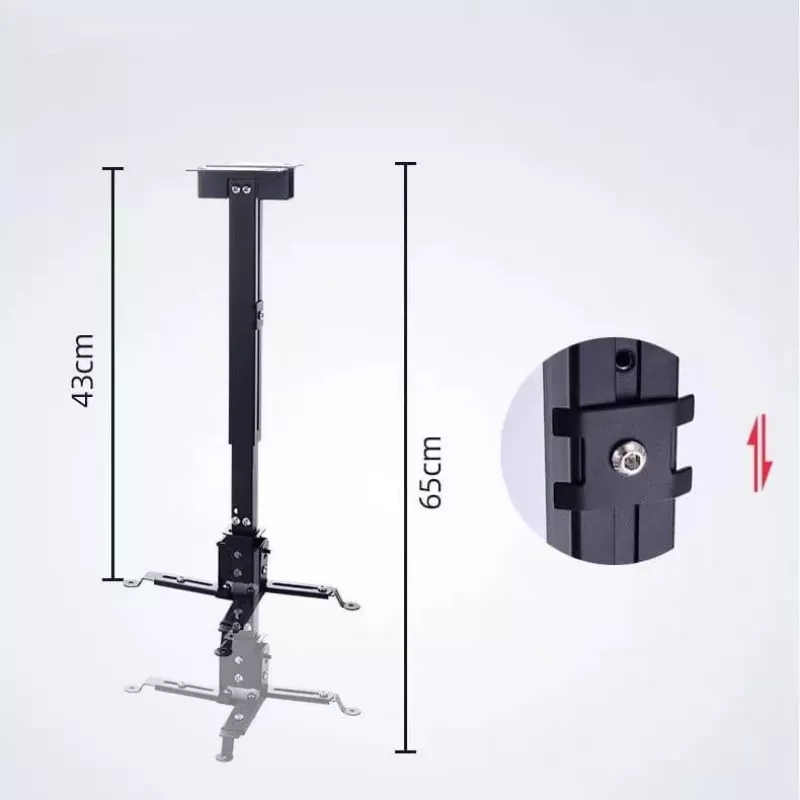 ZENWIRE Βάση προβολέα universal οροφής/τοίχου μαύρη 13kg