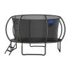 MERACH MR-2429B3 τραμπολίνο, 4,5 m (15 ft) στρογγυλό με δίχτυ ασφαλείας, μέγ. 150 kg, 96 ελατήρια