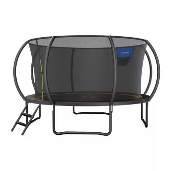 MERACH MR-2429B3 τραμπολίνο, 4,5 m (15 ft) στρογγυλό με δίχτυ ασφαλείας, μέγ. 150 kg, 96 ελατήρια