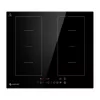 AMZCHEF CE-FS-I72S-FFDD06 επαγωγική εστία, 4 ζώνες, 7200W, χειρισμός αφής, εντοιχιζόμενη, μαύρη κεραμική ύαλος