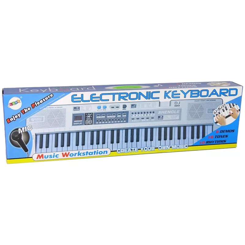 LEAN TOYS Keyboard MQ-6110 Μικρόφωνο Όργανο 61 Πλήκτρα