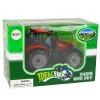 LEAN TOYS Μικρό Τρακτέρ με Αναδιπλούμενο Καπό, Κόκκινο, 13 cm