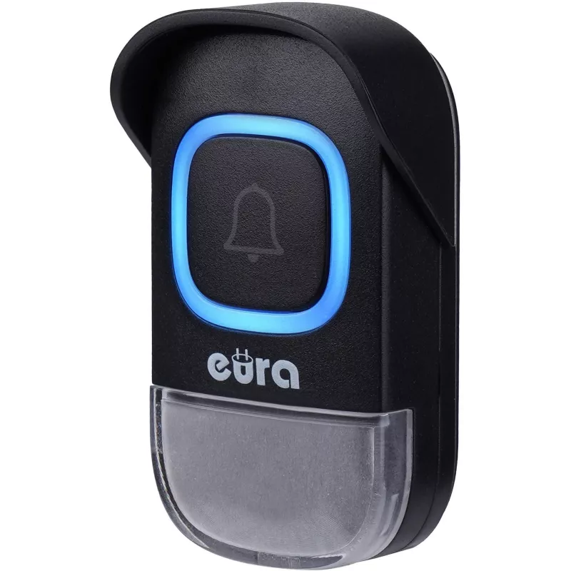 EURA WDP-46A3 Ασύρματο Κουδούνι Πόρτας Σετ Μαύρο