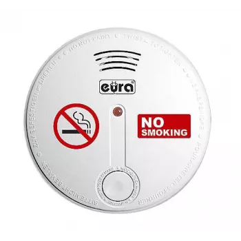 EURA SD-20B8 Φωτοηλεκτρικός Ανιχνευτής Καπνού, Λευκό, Μπαταρία 9V