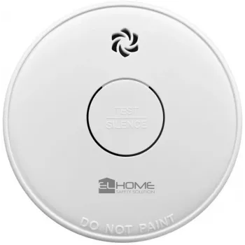 EL-HOME SD-87A2 Ανιχνευτής Καπνού - Φωτοηλεκτρικός Οπτικός Αισθητήρας, Μπαταρία 9V, Λευκό
