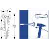 Quick Mount Clip - Flat USMP-3 Elektro-Plast Opatówek 600 Τεμ. ΚΟΥΤΙ 16.23