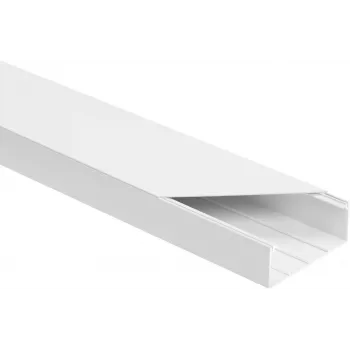 STASIŃSKI LS 90x40 Σετ Καναλιού Ηλεκτρολογικής Εγκατάστασης Λευκό 2m (Συσκευασία 8 Τεμ.)