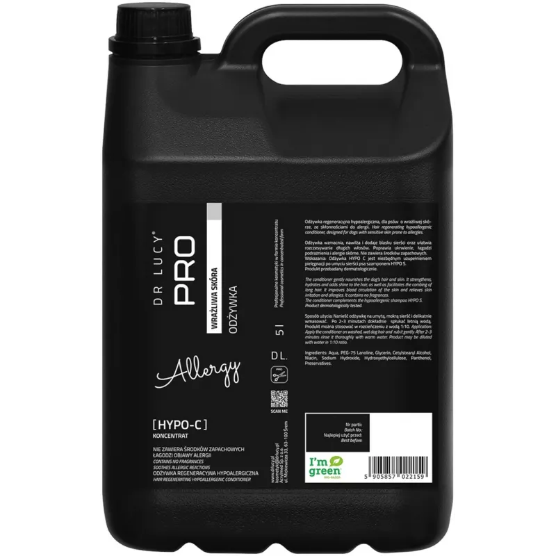 DR LUCY Hypo C Sensitive Skin conditioner για σκύλους - 5L