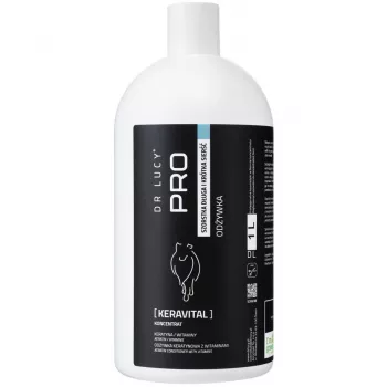 DR LUCY PRO KERAVITAL 1L - conditioner κερατίνης και βιταμίνης C για σκύλους με μακρύ, τραχύ τρίχωμα
