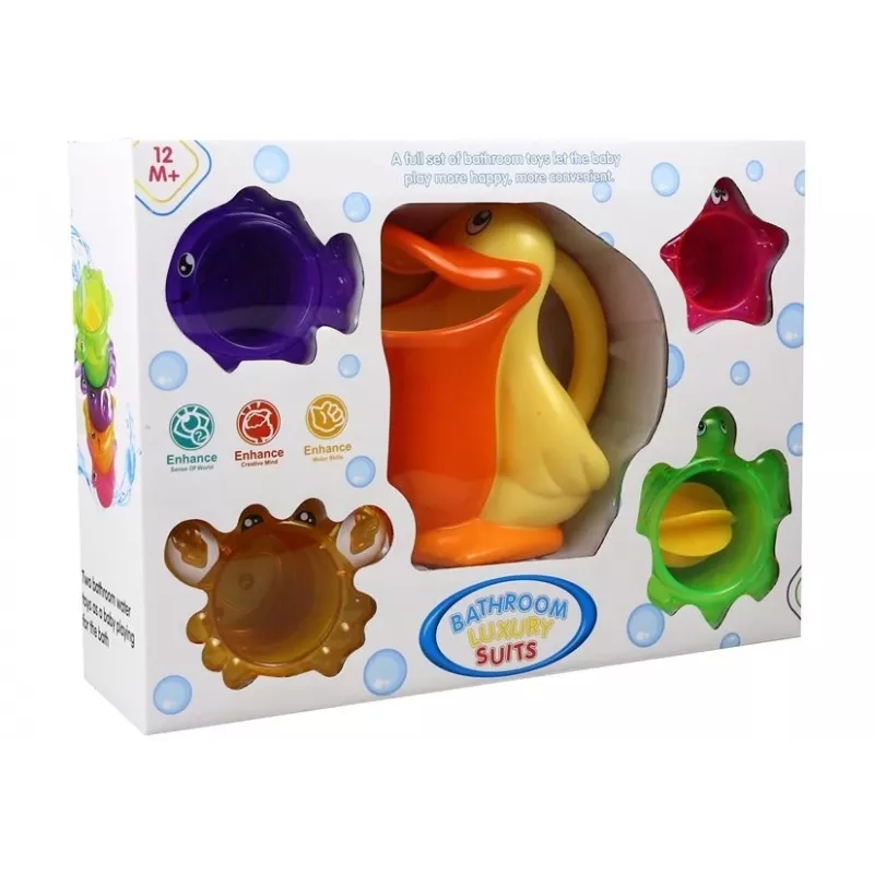 LEAN TOYS Πελεκάνος με σχέδια για το μπάνιο