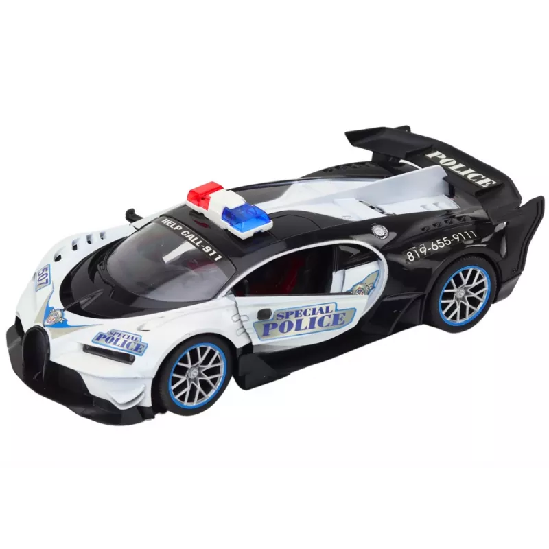 LEAN TOYS τηλεχειριζόμενο RC περιπολικό κλίμακας 1:12, λευκό