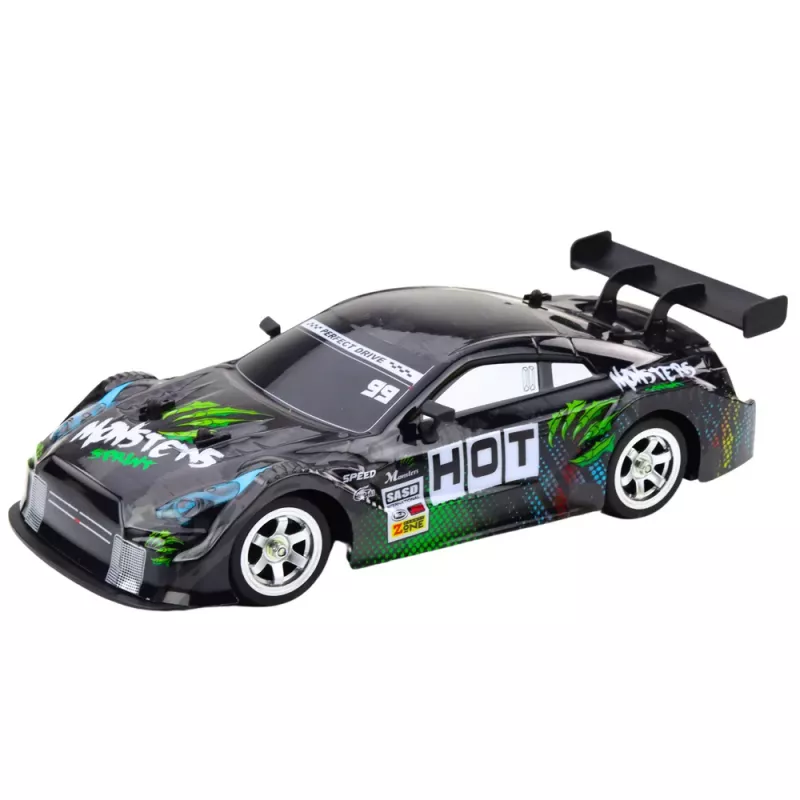 LEAN TOYS Drift Car RC μαύρο πράσινο 30km/h 1:16