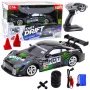 LEAN TOYS Drift Car RC μαύρο πράσινο 30km/h 1:16