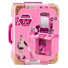LEAN TOYS Σετ Τουαλέτας σε Βαλίτσα 2 σε 1 Ροζ