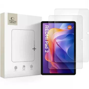 TECH-PROTECT Glass Fit+ συσκευασία 2 τεμ. μεμβράνη προστασίας οθόνης από σκληρυμένο γυαλί για Xiaomi Redmi Pad 2 / Redmi Pad SE 11,0 ίντσες διάφανη