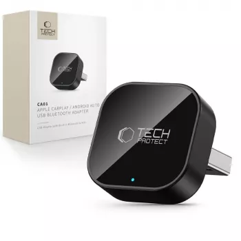 TECH-PROTECT ULTRABOOST CA01 Apple CarPlay / Android Auto adapter USB Bluetooth 5.4 ματ μαύρο