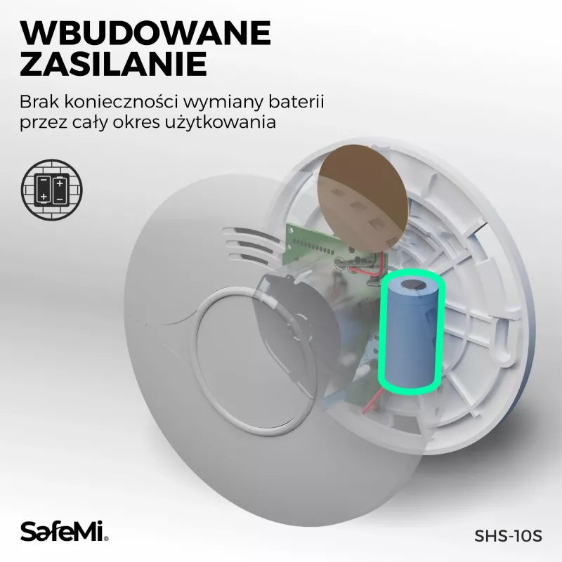 SAFEMI SHS-10W WiFi ανιχνευτής καπνού, 3 χρόνια εγγύηση