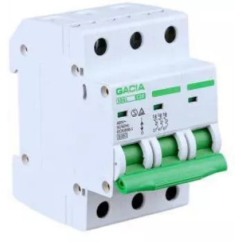 GACIA SB6L C 3P 25A 6kA μικροαυτόματος διακόπτης προστασίας γραμμής MCB 3πολικός 25A χαρακτηριστική απόζευξης C