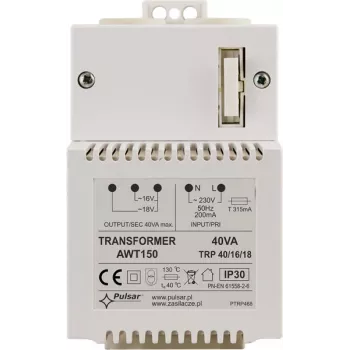 Pulsar AWT150 μετασχηματιστής ισχύος 40VA 16V/18V AC