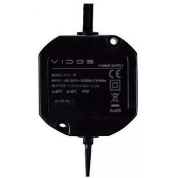VIDOS P12/15 Τροφοδοτικό 12V 1,5A ράγας DIN