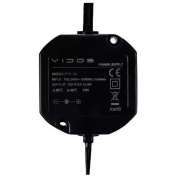VIDOS P12/12 Τροφοδοτικό 12V 1,2A ράγας DIN