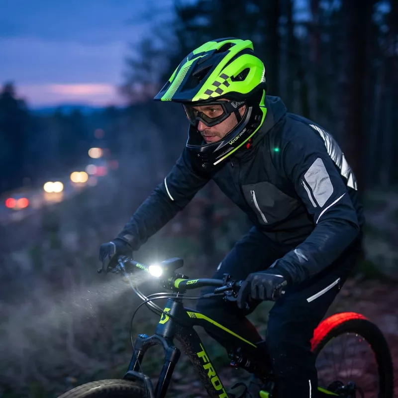 Vayox VA0421GM Κράνος Enduro πράσινο μέγεθος M