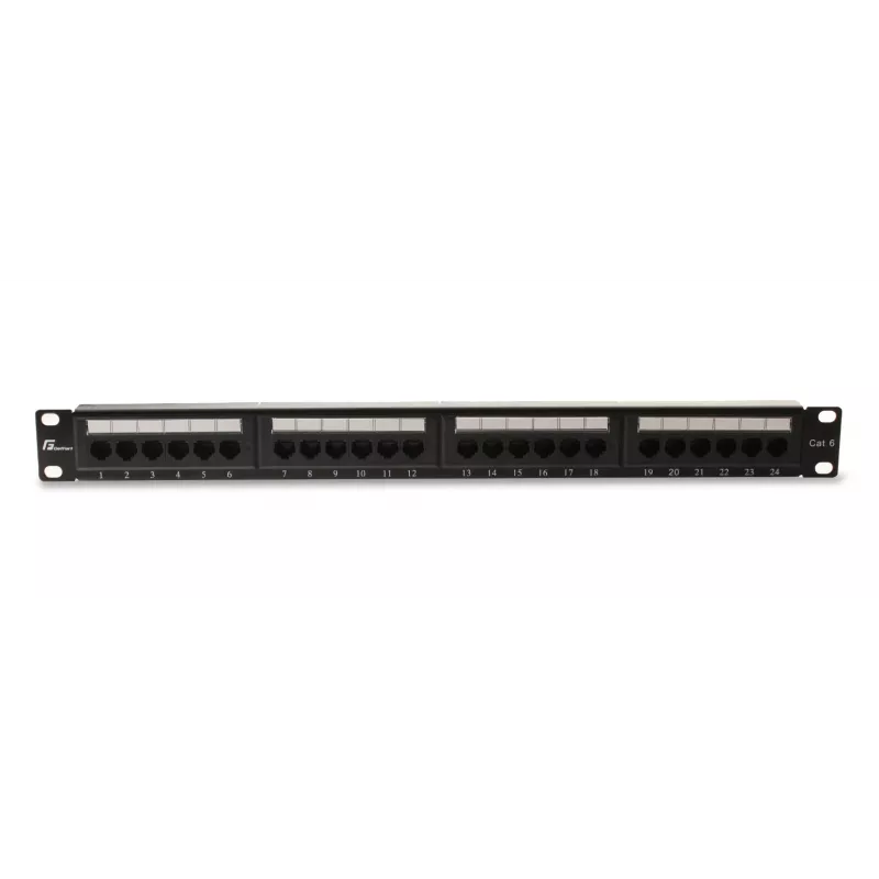 GETFORT PGF-6UTP24-B4 Patch Panel UTP Cat.6 24 θυρών 1U μαύρο