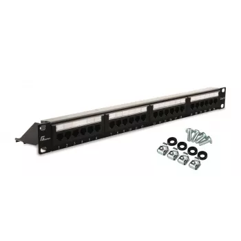 GETFORT PGF-6UTP24-B4 Patch Panel UTP Cat.6 24 θυρών 1U μαύρο