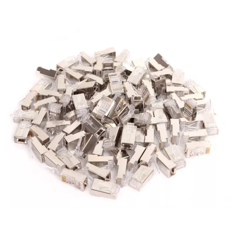 GETFORT RJ45 CAT.5e 8P8C Θωρακισμένα βύσματα (100 τεμ.)