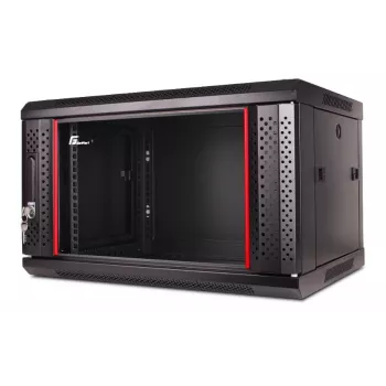 GETFORT CALI 19 ιντσών 6U 600x600 Ερμάριο rack επιτοίχιας τοποθέτησης μαύρο