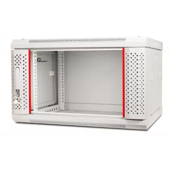 GETFORT 19 ιντσών CALI 6U 600x600 Ερμάριο rack επιτοίχιας τοποθέτησης γκρι RAL 7035