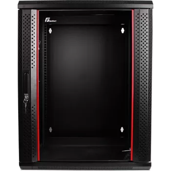 GETFORT CALI 15U 600x550 Επιτοίχιο ερμάριο rack διπλού τμήματος μαύρο
