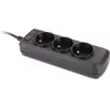 GETFORT USV C14 Πολύπριζο 3x γαλλικές πρίζες τύπου E 1,5m μαύρο