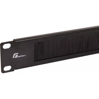 Getfort GF-Brush-RB 1U 19 ιντσών Λωρίδα με βούρτσες για ερμάρια rack - μαύρο
