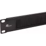 Getfort GF-Brush-RB 1U 19 ιντσών Λωρίδα με βούρτσες για ερμάρια rack - μαύρο