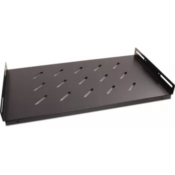 Getfort 45cm 19 ιντσών 1U Σταθερό ράφι για ερμάριο rack - μαύρο