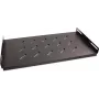 Getfort 45cm 19 ιντσών 1U Σταθερό ράφι για ερμάριο rack - μαύρο
