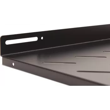 Getfort 60cm Σταθερό ράφι rack 1U 19 ιντσών μαύρο 20kg